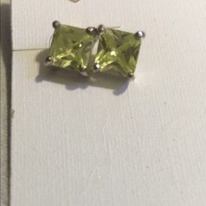 Sterling Silver Peridot Earrings
